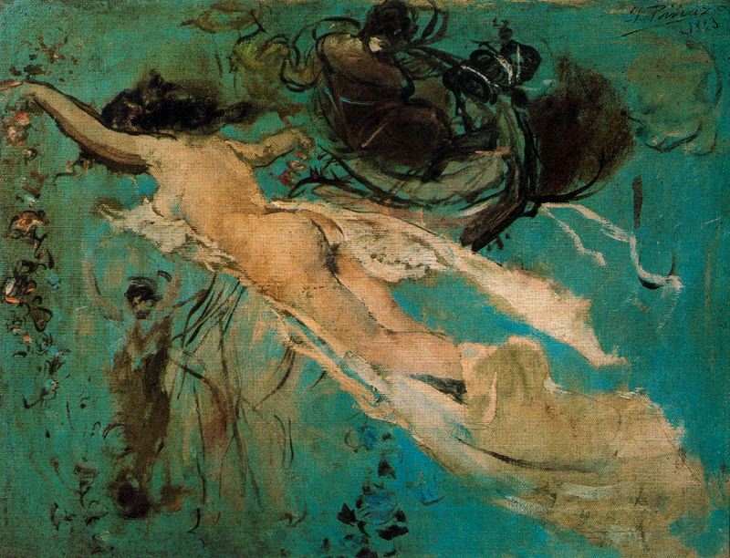 Desnudo, pintura de Ignacio Pinazo Camarlench