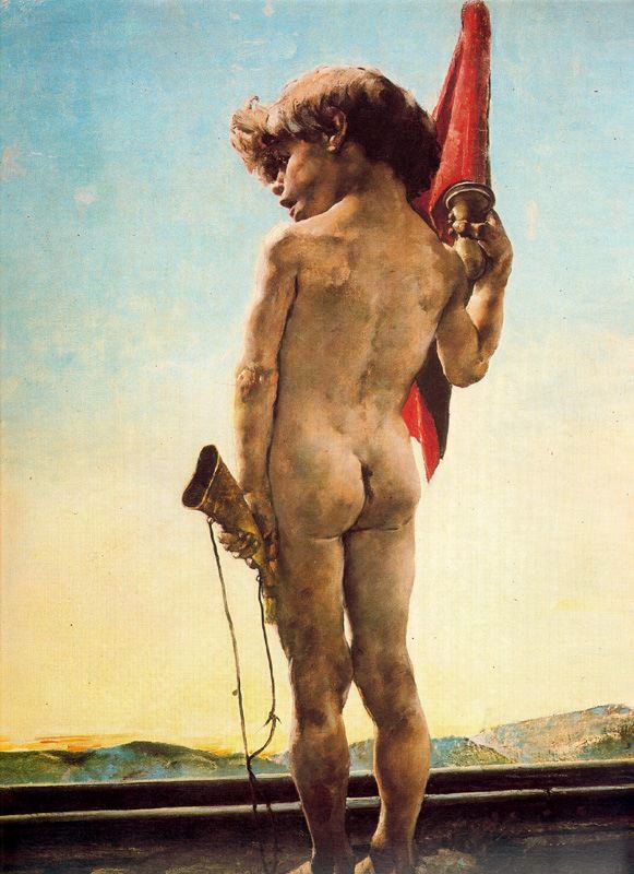 El guardavías, pintura de Ignacio Pinazo Camarlench
