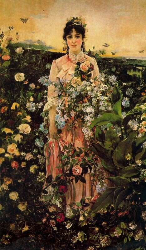 La primavera, pintura de Ignacio Pinazo Camarlench