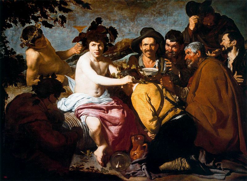 El triunfo de Baco, pintura de Diego Rodríguez de Silva y Velázquez