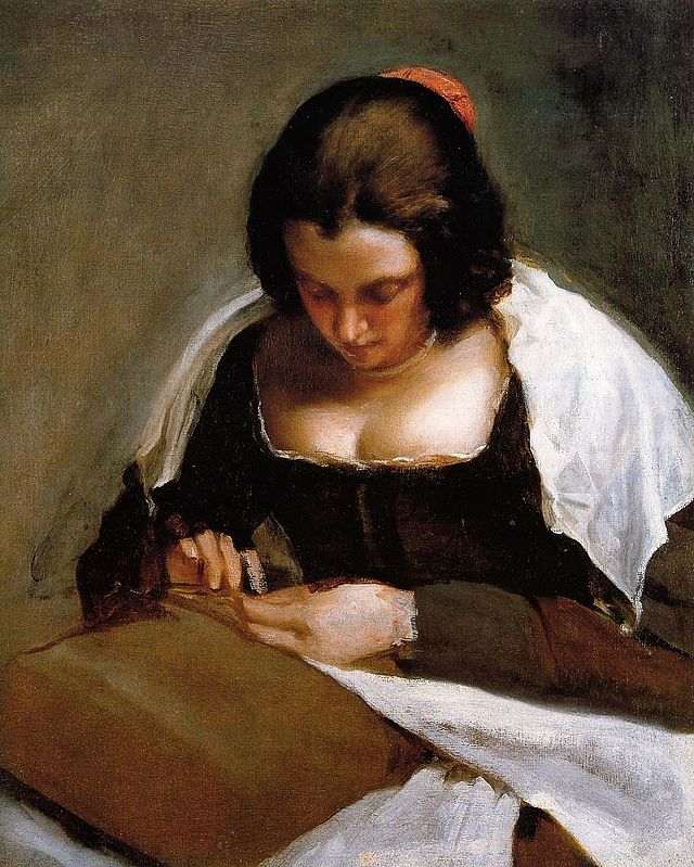 La costurera, pintura de Diego Rodríguez de Silva y Velázquez