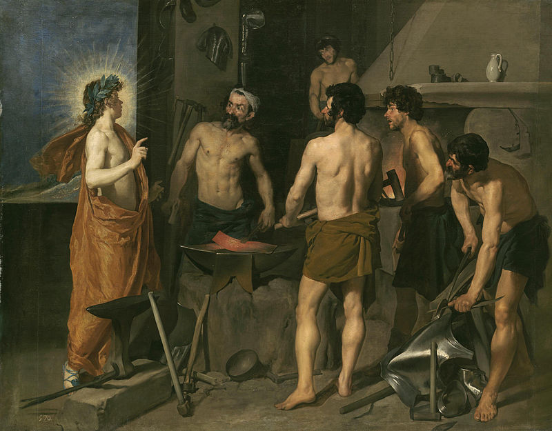 La fragua de Vulcano, pintura de Diego Rodríguez de Silva y Velázquez