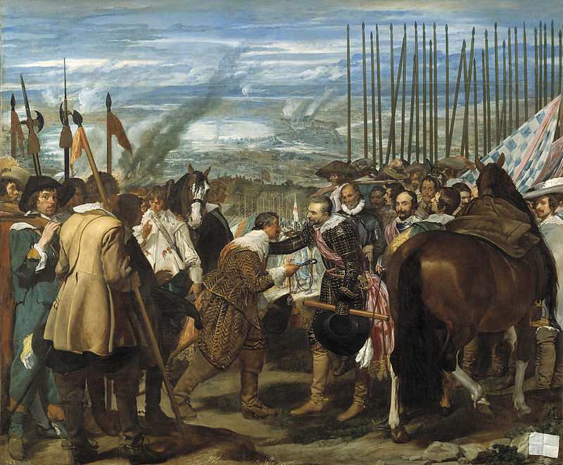 La rendición de Breda o Las lanzas, pintura de Diego Rodríguez de Silva y Velázquez